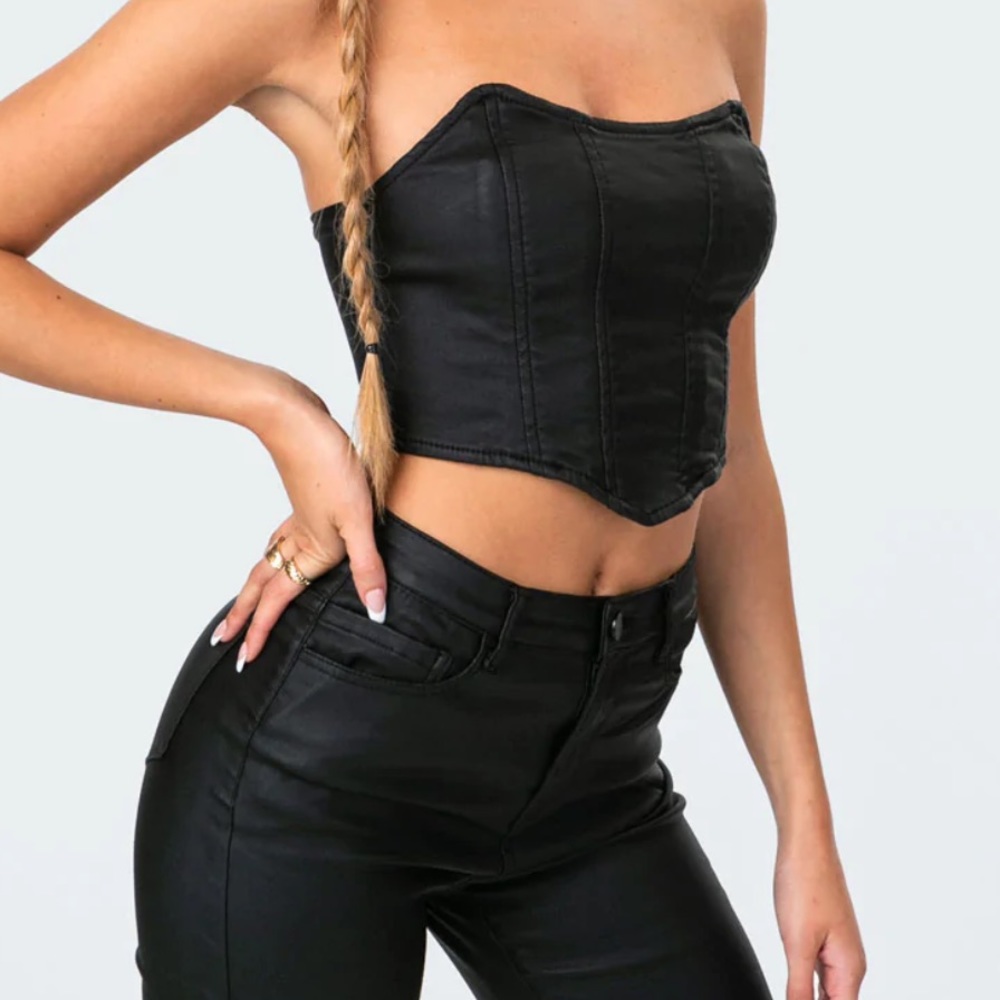 COPY - Edikted black corset top